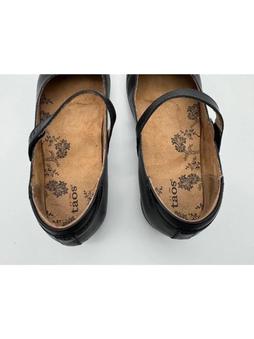 Taos Chorus Shoes Mary Janes Flats 14155 Black Leather Womens Size 8.5 Wide 8.5W